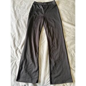 SBetro Black Flare Leg Pants High Waisted Stretchy Pull On Trousers Large